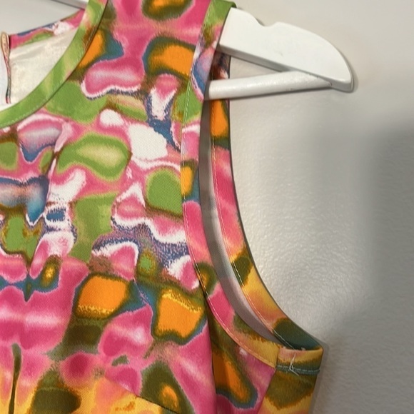 A-list BY WRAPPED•SIZE 3•SHEATH STYLE DRESS•SLEEVELESS•MULTI COLORED - Picture 4 of 13